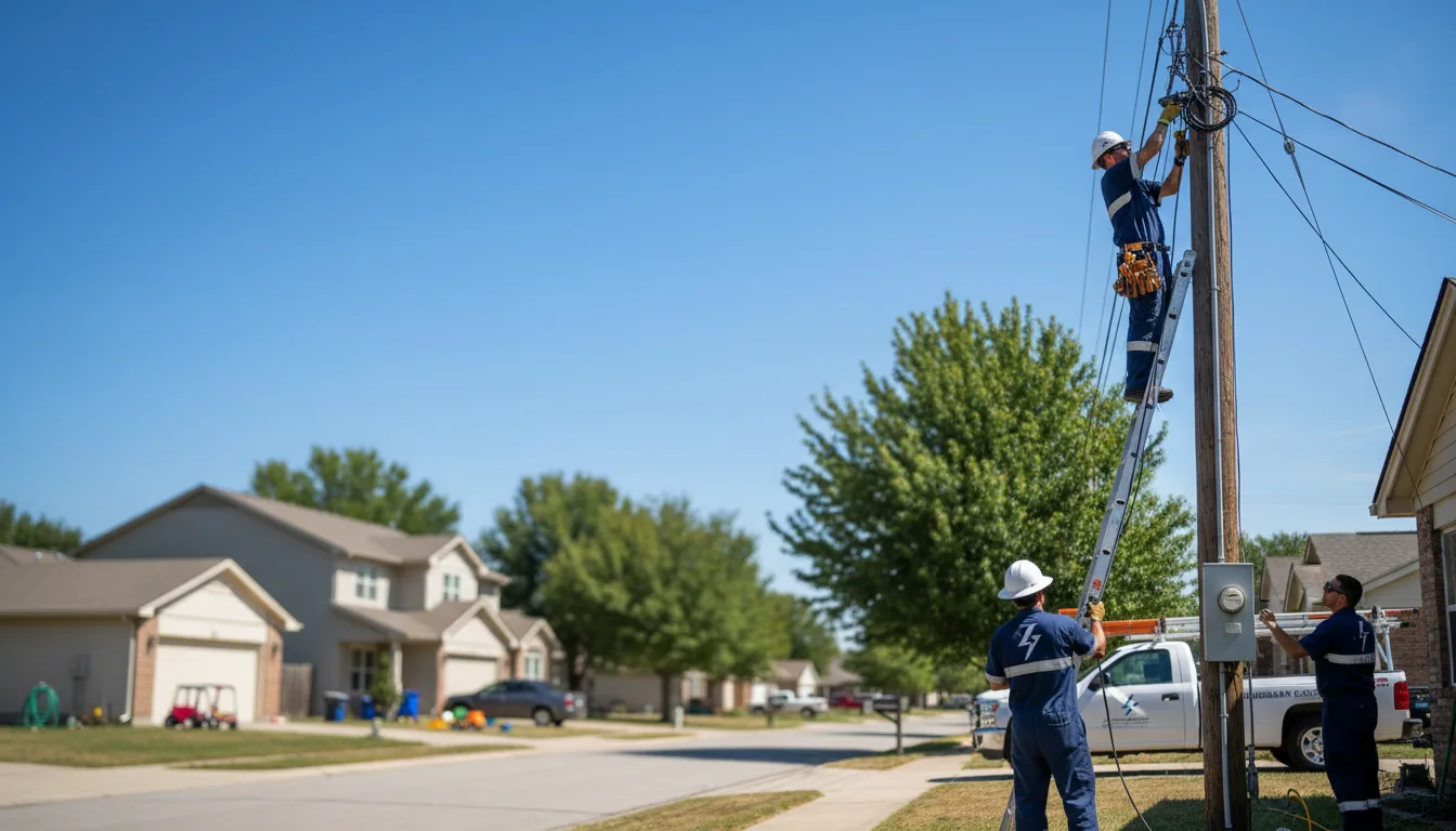 Residential electrician providing installation services in Rigby, ID